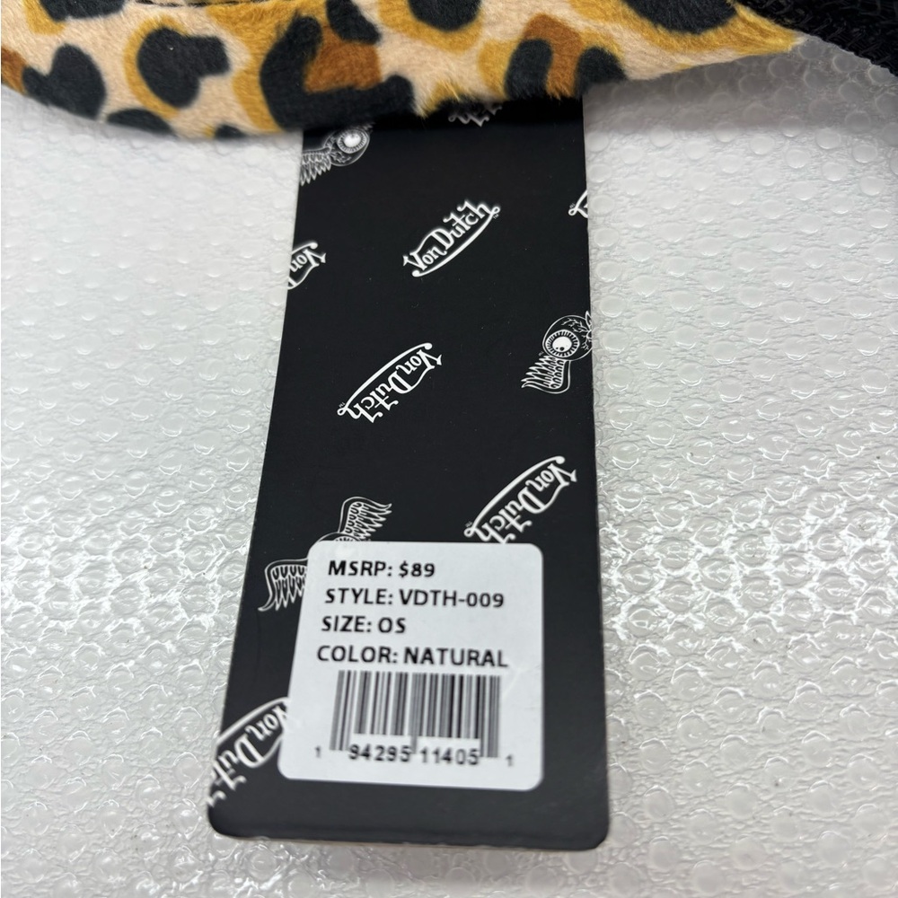 Von Dutch Velvet Leopard Trucker Hat - Picture 5 of 6
